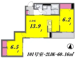 スプリング ガーデン テラス【1階】の間取り