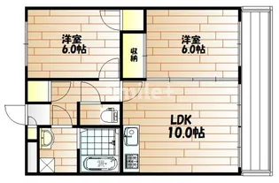パレスプロムナード【1階】の間取り