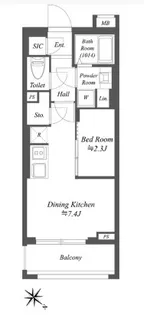 神奈川県川崎市高津区久本2【マンション】の間取り