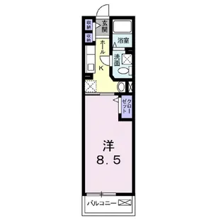ヴェルメゾン【2階】の間取り