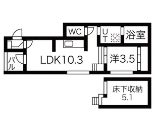 L’etoile川名(レトワールカワナ)【1階】の間取り