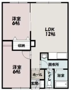大川マンションA【2階】の間取り