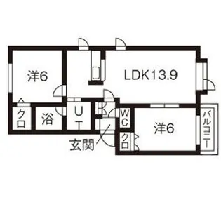 パードレスB【1階】の間取り