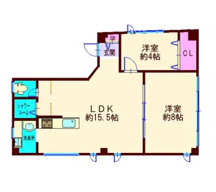 OMUSII【4階】の間取り