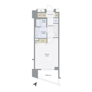 プレール・ドゥーク駒沢大学駅前【4階】の間取り