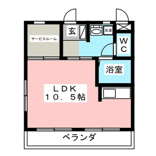 ハーレムBILL【2階】の間取り