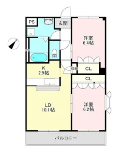 グランデール湯原【1階】の間取り