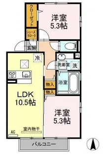 セントラル レジデンス D棟【1階】の間取り