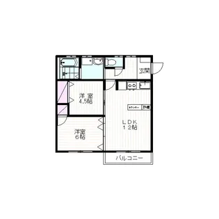 コーポ泉【1階】の間取り