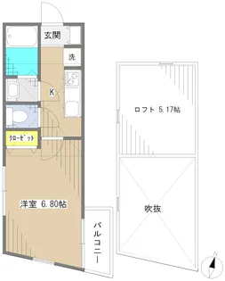 カーザ・チェレステ板橋本町【2階】の間取り