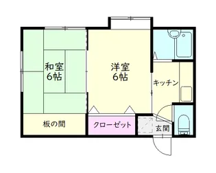 シエスタミヤザキ【1階】の間取り