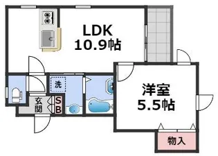 Hale Walea【1階】の間取り
