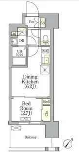 エルセレーノ横浜関内プリマ【4階】の間取り