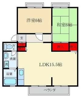 ハイツスター【1階】の間取り