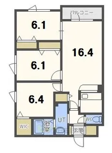 白南ハイツ8【2階】の間取り