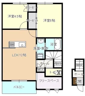 サンライフ杉原・若宮前【2階】の間取り