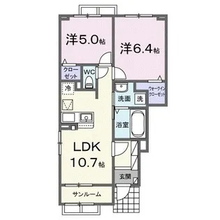 エンブレイス アイ【1階】の間取り