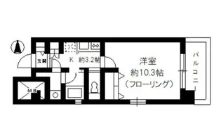 AXIS若松町【3階】の間取り