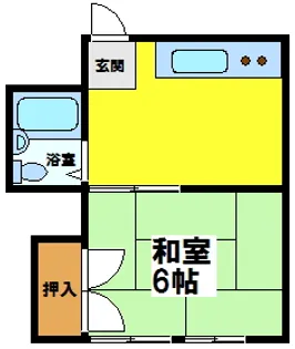 松林コーポ【2階】の間取り