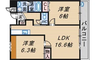 あとりえこーと【5階】の間取り