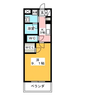 サングレーシア湘南【4階】の間取り