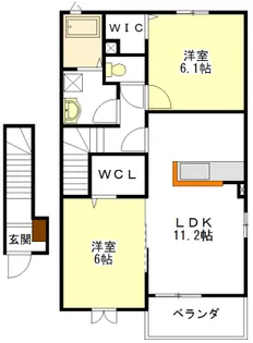 コゥジィーコート・7【2階】の間取り