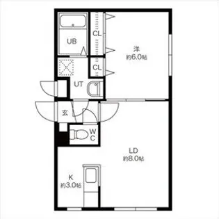 グランピア環状通東【3階】の間取り