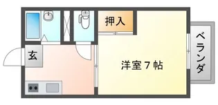 ハイツ豊津荘II【1階】の間取り