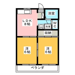 アニバーサリーK2【1階】の間取り