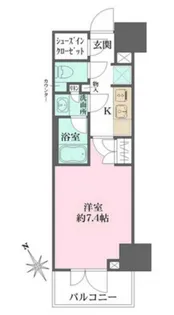 ルフォンプログレ四谷【5階】の間取り