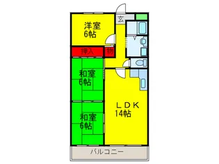 レグルス堺東【7階】の間取り