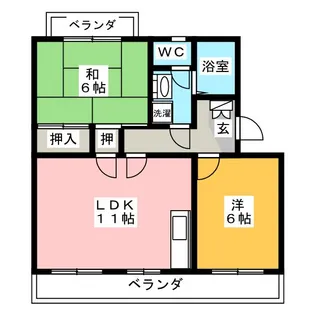 ソシア【3階】の間取り