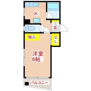 サンライズ荒田【3階】の間取り