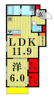 アークステラ菊川【1階】の間取り