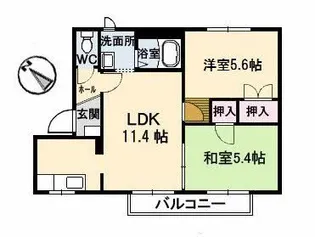 エクセル・メゾン D棟【1階】の間取り