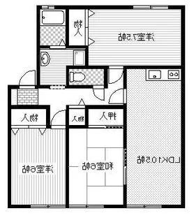 アメニティ原田B棟【1階】の間取り
