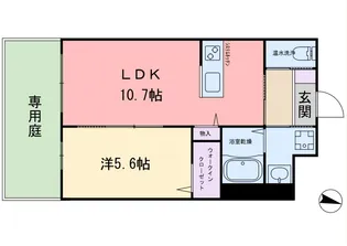 カーサ・グラン伊都【1階】の間取り