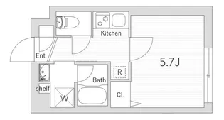 エマーブル経堂【1階】の間取り