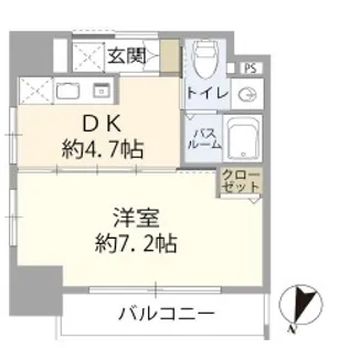 エステムプラザ飯田橋タワーレジデンス【14階】の間取り