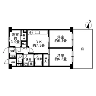 藤和大口コープ【1階】の間取り