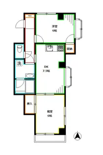 ロイヤルシティI【1階】の間取り