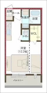 honjo flat【2階】の間取り