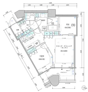 パークタワー勝どきサウス【10階】の間取り