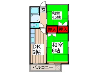 YSフラット2.【2階】の間取り