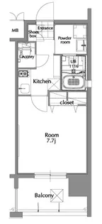 エンクレスト県庁前【10階】の間取り