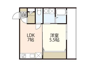 est 上安【3階】の間取り