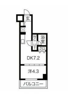 マテリア千住大橋【6階】の間取り