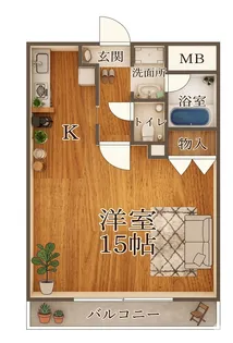 東鴻池町 ブランチ613【2階】の間取り