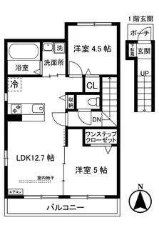 プランタン壱番館【2階】の間取り