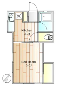 勝山アパート【2階】の間取り
